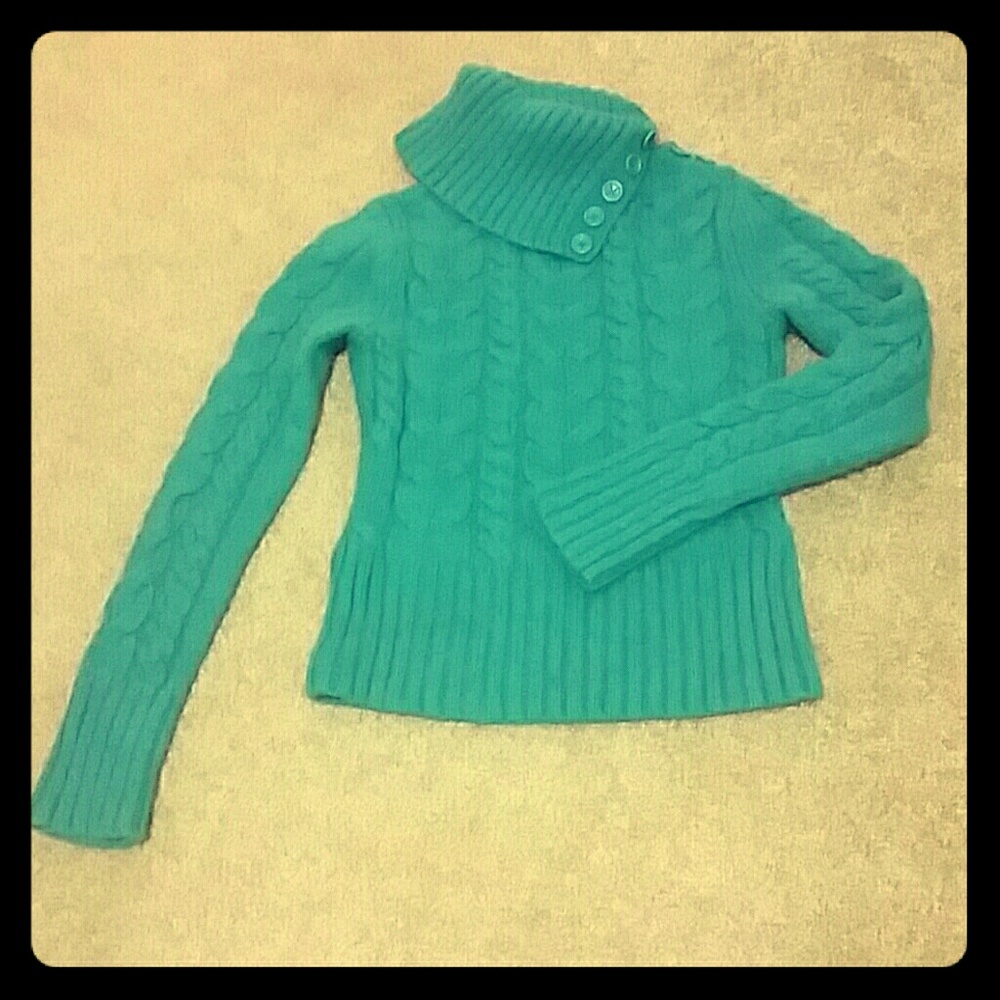 NWOT Banana Republic Turquoise Sweater. Size XS